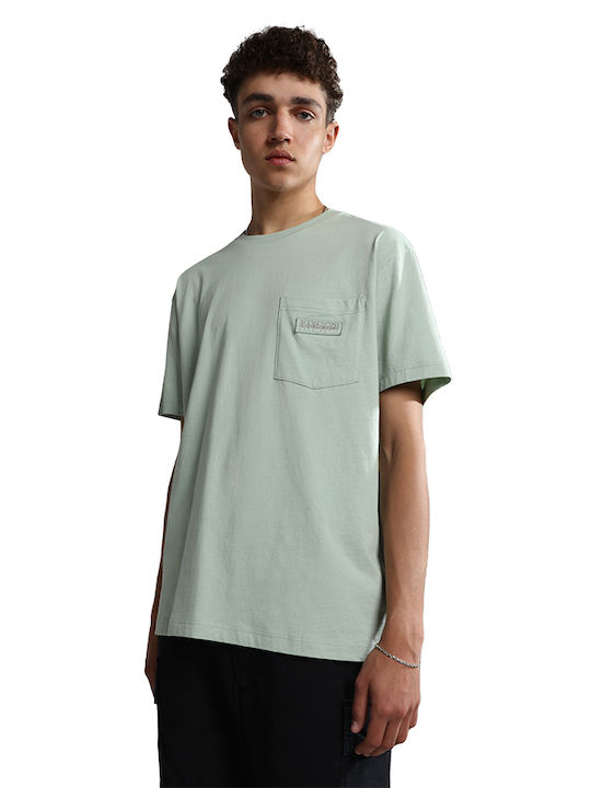 Napapijri Men's Short Sleeve T-shirt Green NP0A4GBP-G1E