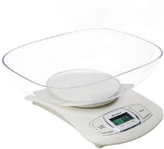 Constant 14192-38B Ψηφιακή Ζυγαριά Κουζίνας με Κάδο έως 5kg Λευκή