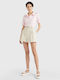 Tommy Hilfiger Women's Polo Blouse Short-sleeved Pink