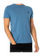 Dunstan River Men's T-Shirt Monochrome Blue A2BPR-DJ5