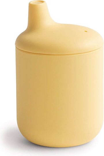 Mushie Baby Cup Sippy Cup made of Silicone Yellow 175ml for 6m+m+