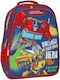 Must Team School Bag Backpack Elementary, Elementary Multicolour with Water Bottle Holder 25Liters