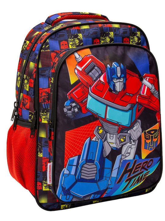 Must Transformers Hero Time School Bag Backpack Elementary, Elementary Multicolored