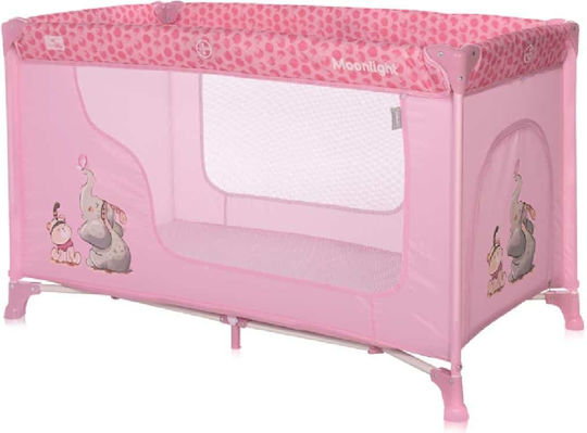 Lorelli Moonlight Playpen with Mattress Pink 126x70cm