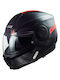 LS2 FF902 Flip-Up Helmet with Sun Visor ECE 22.05 1650gr Scope Hamr Gloss Black / Titanium Red