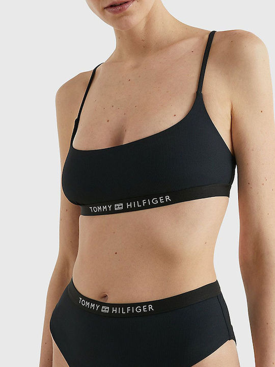 Tommy Hilfiger Bikini Μπουστάκι Μαύρο