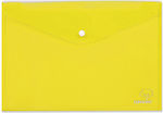 Typotrust Φάκελος με Κουμπί για Χαρτί A5 Κίτρινος