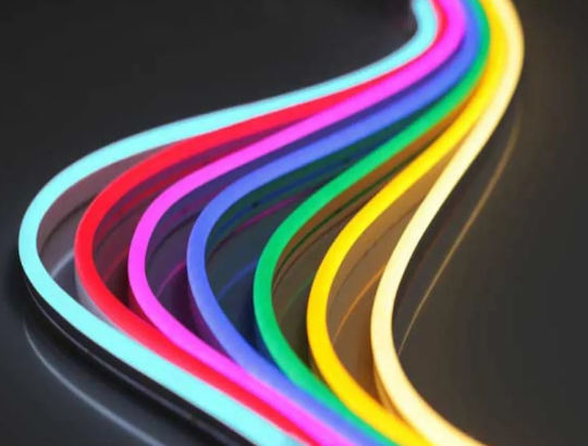 Φωτοσωλήνας Neon 24V Κίτρινος 6m IP67
