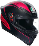 AGV K1 S Full Face Helmet ECE 22.06 1500gr Warmup Black/Pink 2118394001-026