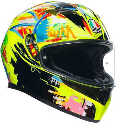 AGV K3 Full Face Helmet with Pinlock and Sun Visor ECE 22.06 1500gr Rossi Winter Test 2019