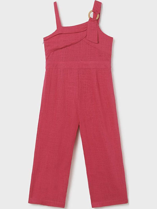 Kinder Overall Leinen Fuchsie