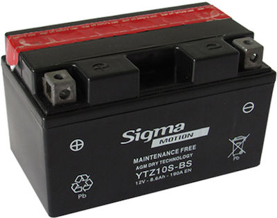 Sigma Motorcycle Battery YTZ10S-BS with 8.6Ah Capacity SB-YTZ10S-BS