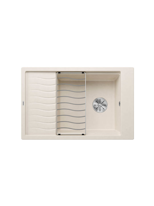 Blanco Elon XL 6 S Silgranit PuraDur 527069 Drop-In Chiuvetă din Granit Sintetic L78xW50cm Soft White