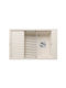 Blanco Elon XL 6 S Silgranit PuraDur 527069 Drop-In Chiuvetă din Granit Sintetic L78xW50cm Soft White