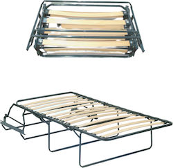 Foldable Guest Bed Without Mattress Single Blac...