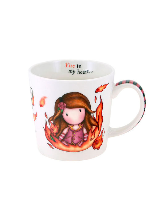 Santoro Fire In My Heart Κούπα Κεραμική Πολύχρωμη
