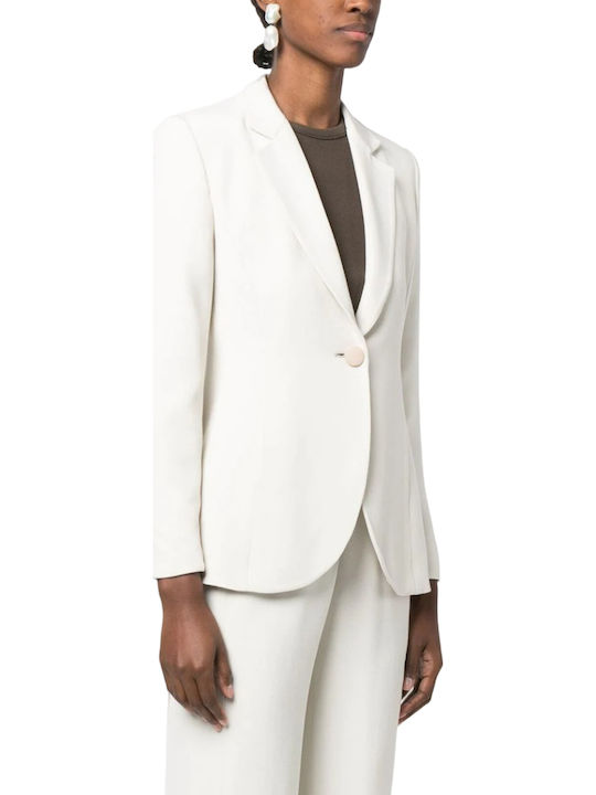 Emporio Armani Women's Waisted Blazer Gray