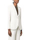 Emporio Armani Women's Waisted Blazer Gray