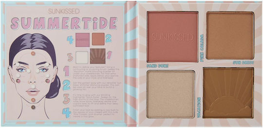 Sunkissed Summertide Konturierung Gesichtspalette Παλέτα 26gr