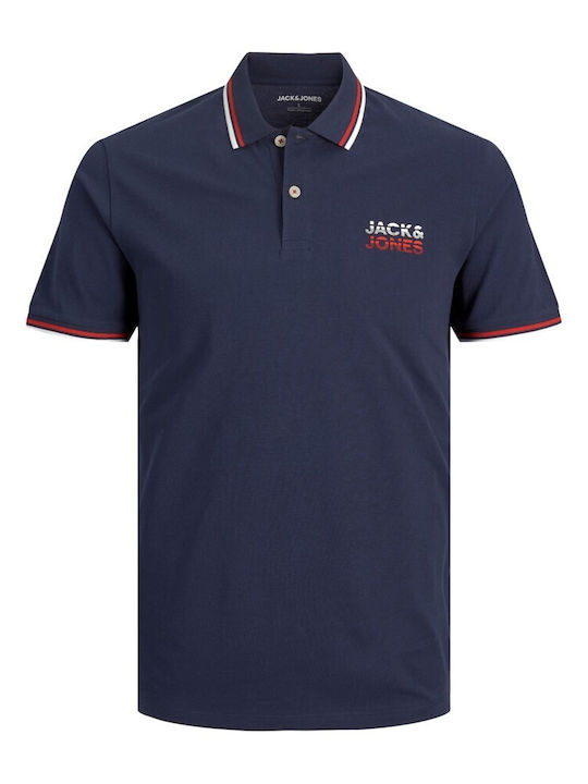 Jack & Jones Polo pentru copii Cu mâneci scurte Albastru marin