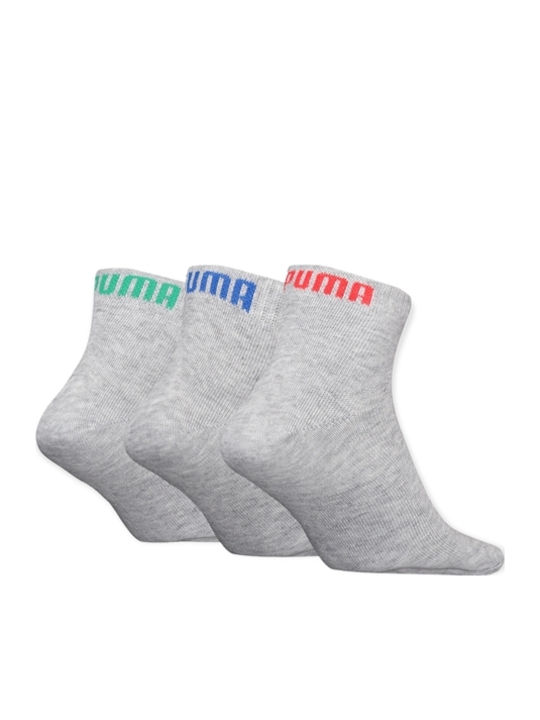 PUMA Athletic Kids' Ankle Socks Invisible 3p Gr...