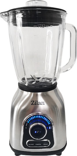 Zilan Μπλέντερ με Ανοξείδωτη Κανάτα 1.75 lt 1400W Ασημί ZLN5596