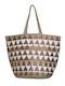 Inart Wicker Beach Bag Gold