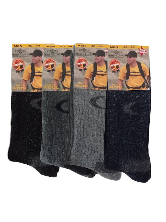 Prestige Thermo Ανδρικές Ισοθερμικές Κάλτσες Πολύχρωμες 4τμχ