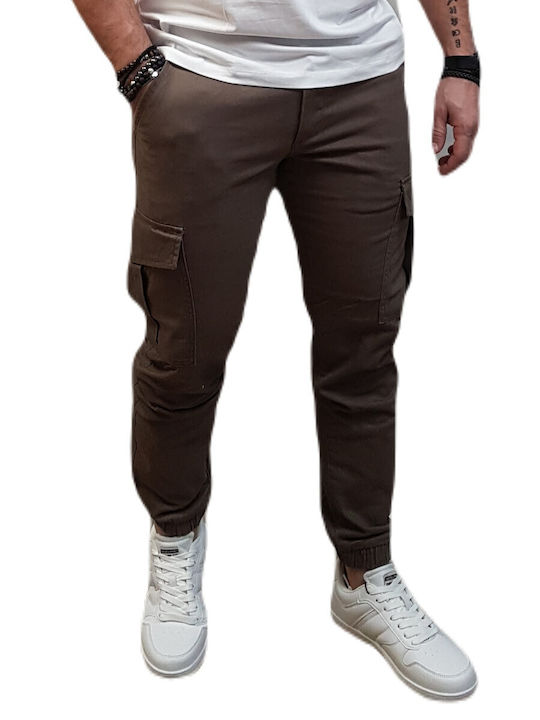 Jack & Jones Pantaloni pentru bărbați Cargo Elastice cu Croială Slim Șoimul