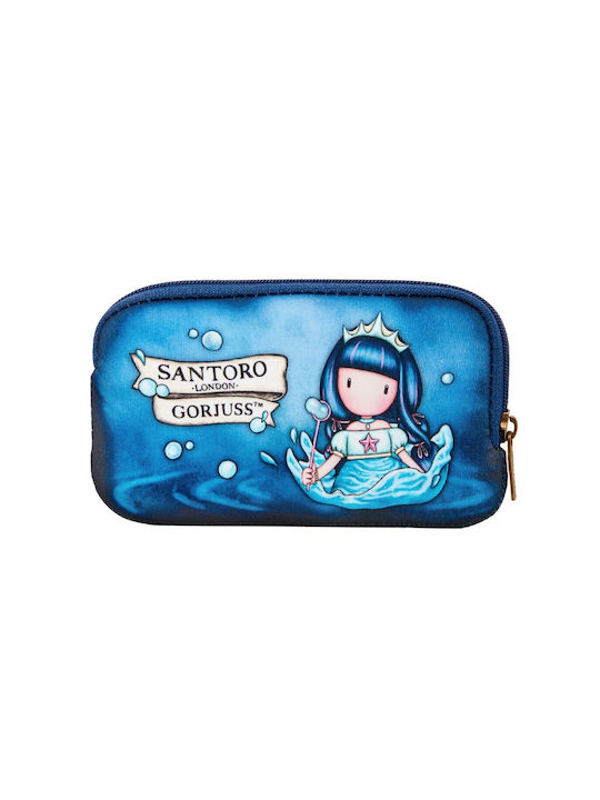 Santoro Gorjuss Wallet for Girls with Zipper Blue 287856