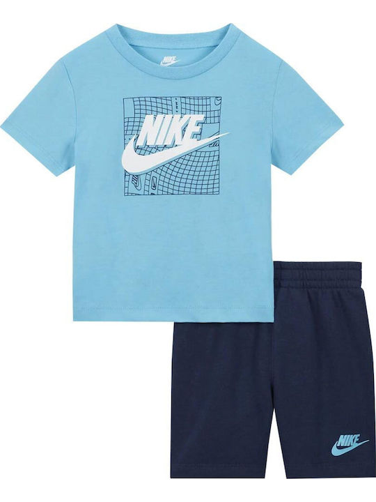Nike Kids Set with Light Blue Shorts 2 Pieces