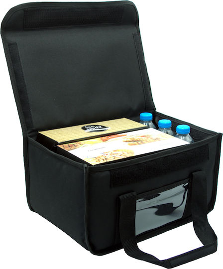 Food Delivery Bag 20lt with Belt 40x24x21cm Black
