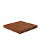 vidaXL Square Table Surface made of Solid Wood Dark Brown 40x40x4cm 343073 1pcs