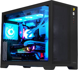 Armaggeddon Tessaraxx Apex 13 Air Gaming Midi Tower Computer Case with Window Panel and RGB Lighting Black