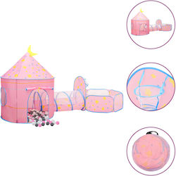 vidaXL Ball Pit with Tunnel 301x120x128cm. Pink