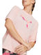 Puma Women's Athletic Oversized T-shirt Pink