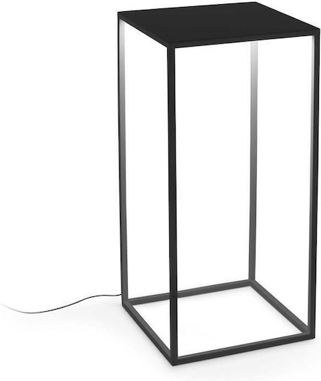 Ideal Lux Ipotesi LED Floor Lamp H73xW35cm. with Warm White Light 1800lm Black