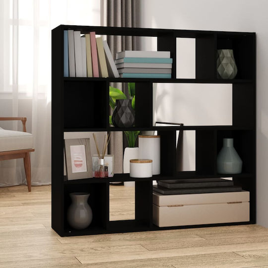 Bookcase Black 105x24x102cm