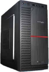 Alcatroz Azurra Neox Gaming Mini Tower Computer Case Black / Red