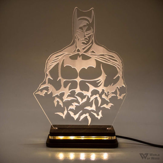 World of Wood Lămpi Decorative Pentru Masă Batman LED Figura World of Wood Lămpi Decorative Pentru Masă Batman LED Figura