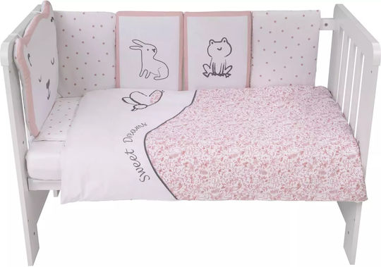 Bubaba Set Für Krippe Teddy Rosa 10Stück