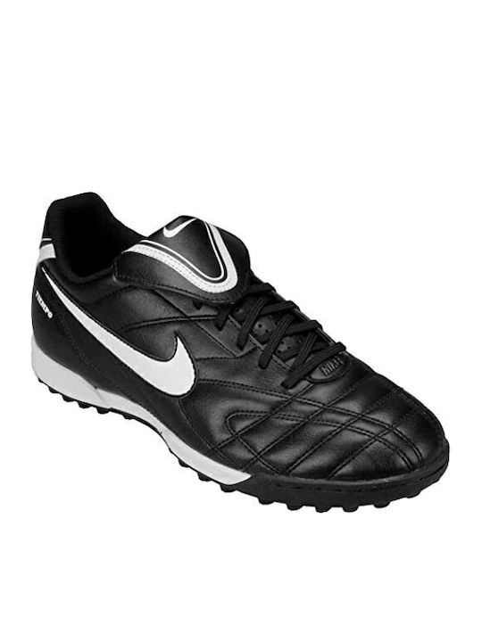 Tiempo Natural III Kids Turf Soccer Shoes Black