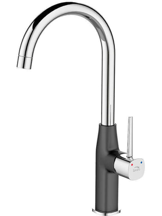 Laveo Pola Bap 768D Tall Kitchen Faucet Counter Black