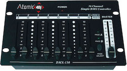 Atomic4DJ Battery DMX DMX Controller Lighting Console with 512 Control Channels / 3 XLR Inputs Atomic4DJ Battery DMX DMX Controller Lighting Console with 512 Control Channels / 3 XLR Inputs