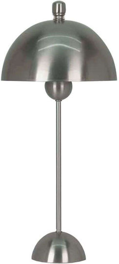 Marhome Metal Table Lamp for Socket E27 with Silver Shade and Base