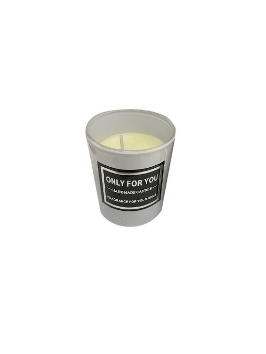 Scented Candle Jar White 110gr 1pcs