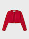 Kinderstrickjacke Baumwolle Rot