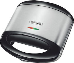 Rosberg R51442C 750W pentru for 2 Sandwiches Sandvișuri Inox