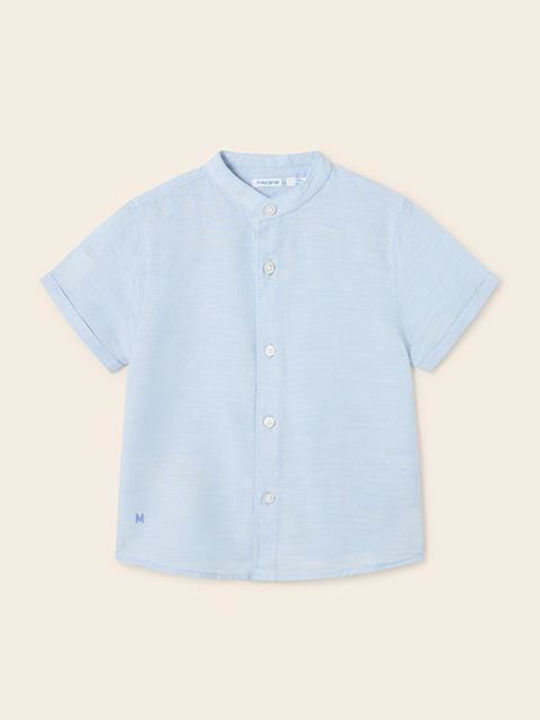Mayoral Kids One Color Shirt Short Sleeve Linen...