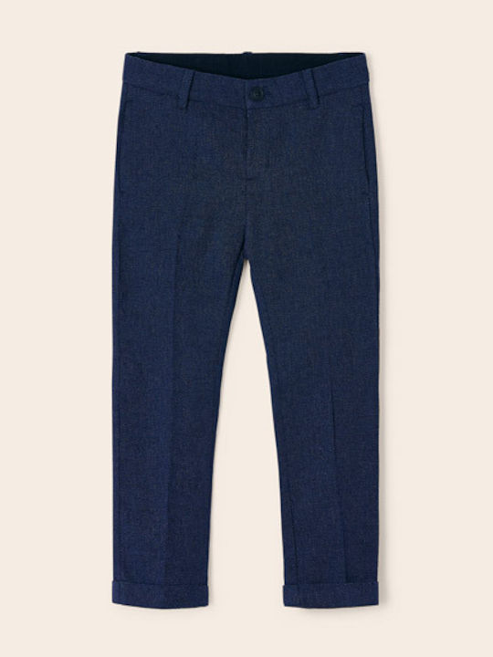 Kinder Hose Chino Stoff Marineblau